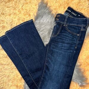 American eagle low waist kick boot jeans
